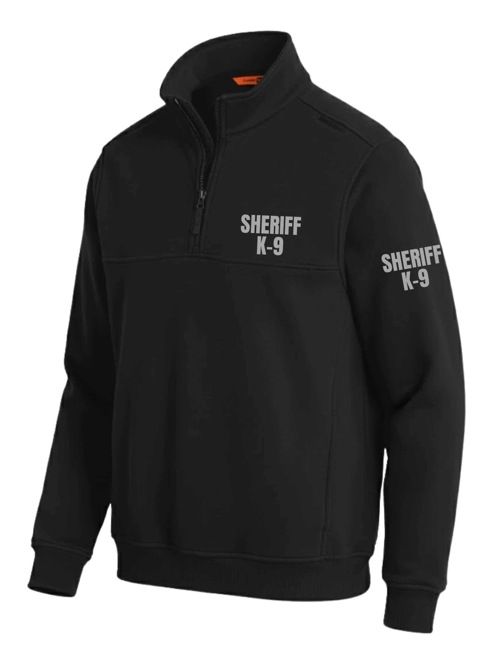 Black Sheriff K-9 Men's Fleece Job Shirt (Gray) - Image 2
