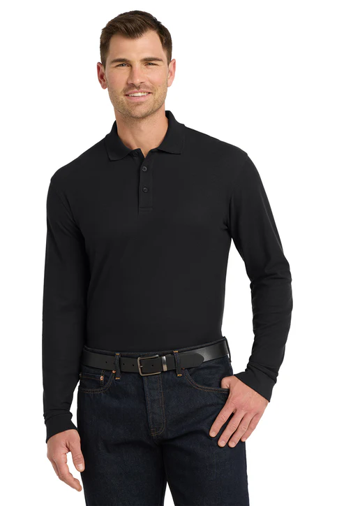 CDC Men's Long Sleeve Agency Polo - Image 6