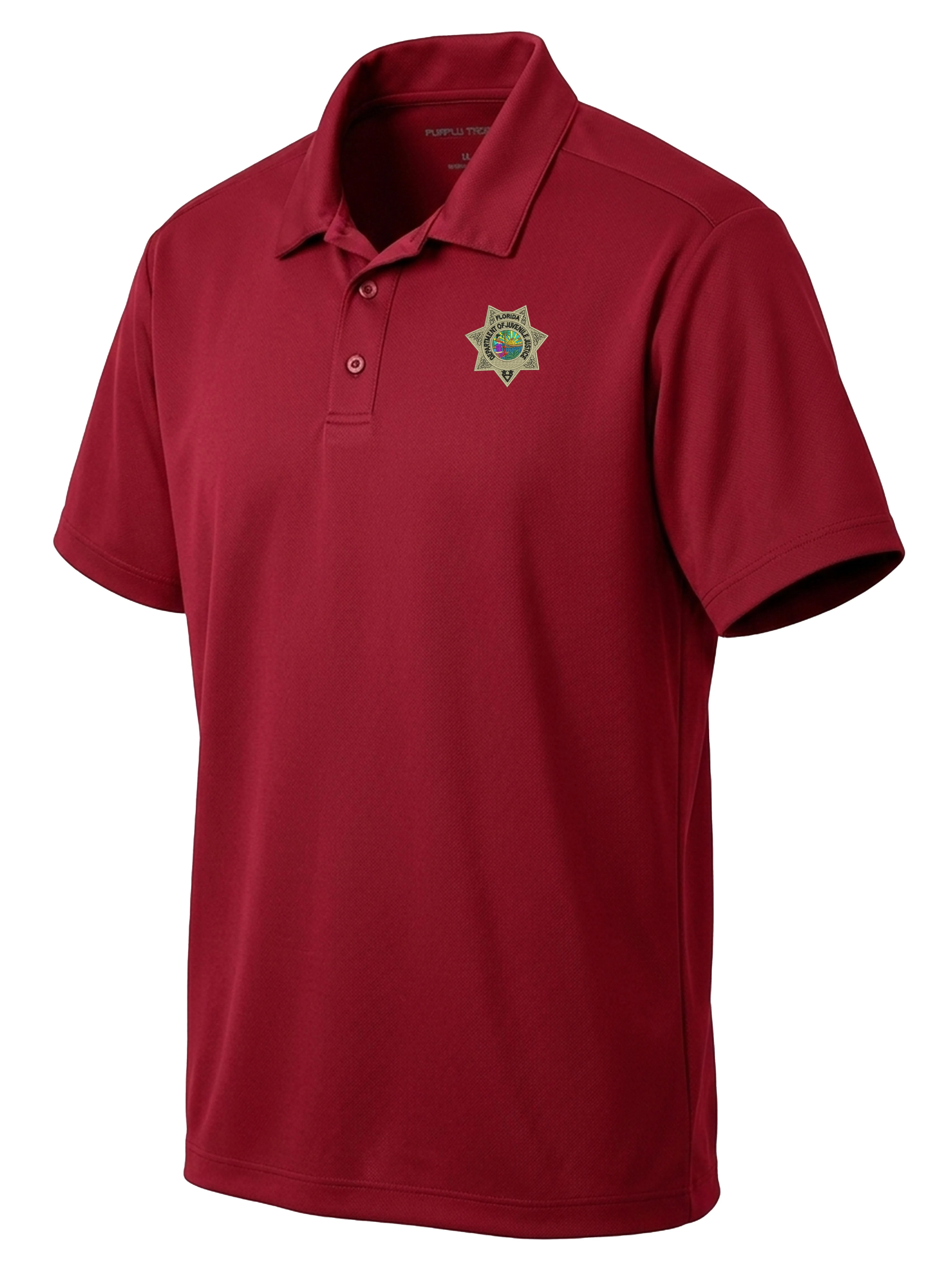 Florida Department of Juvenile Justice Mens Dri Fit Polo - Image 3