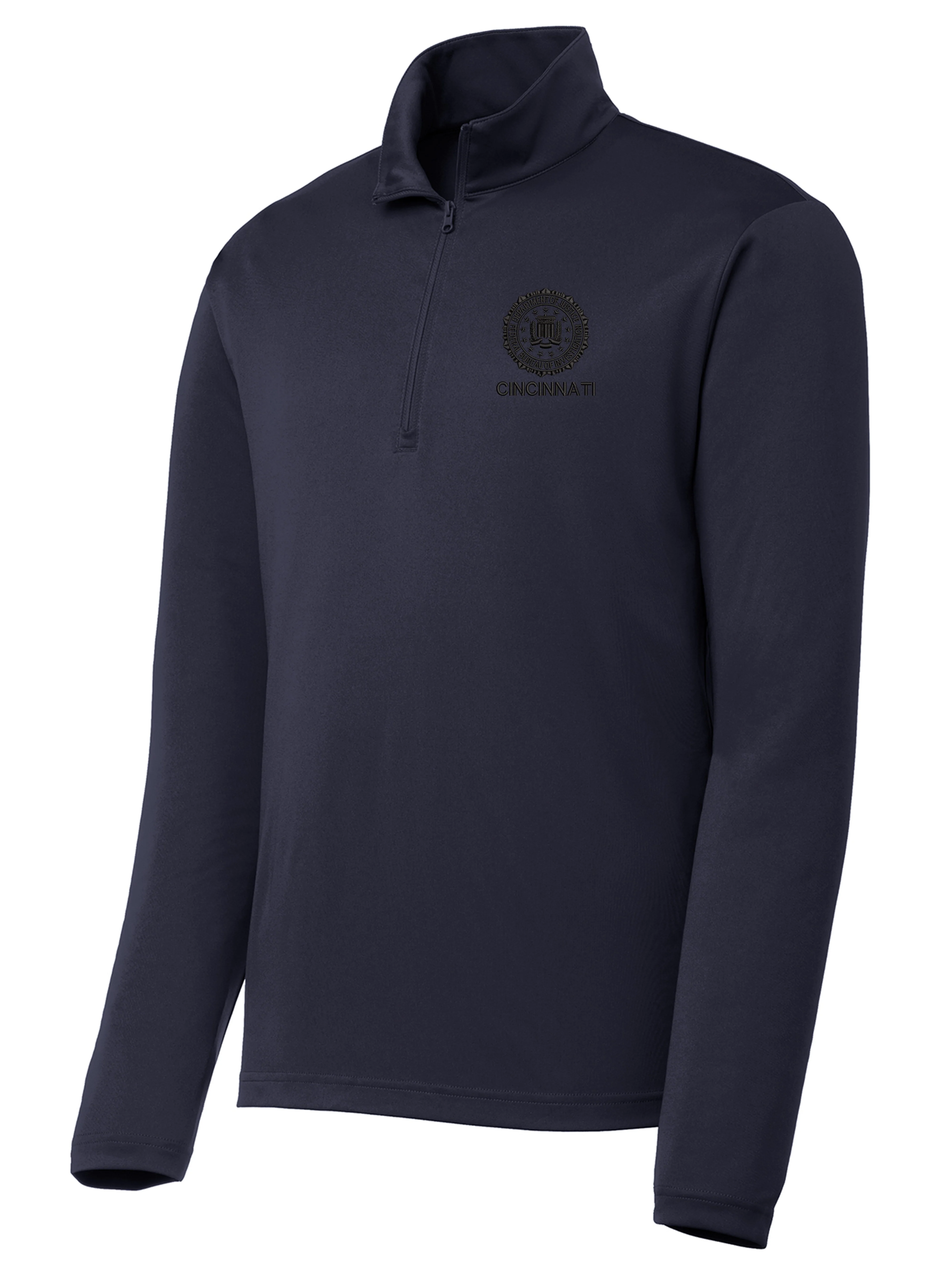 FBI Cincinnati Men's Lightweight Dri Fit 1/4 Zip - Image 2
