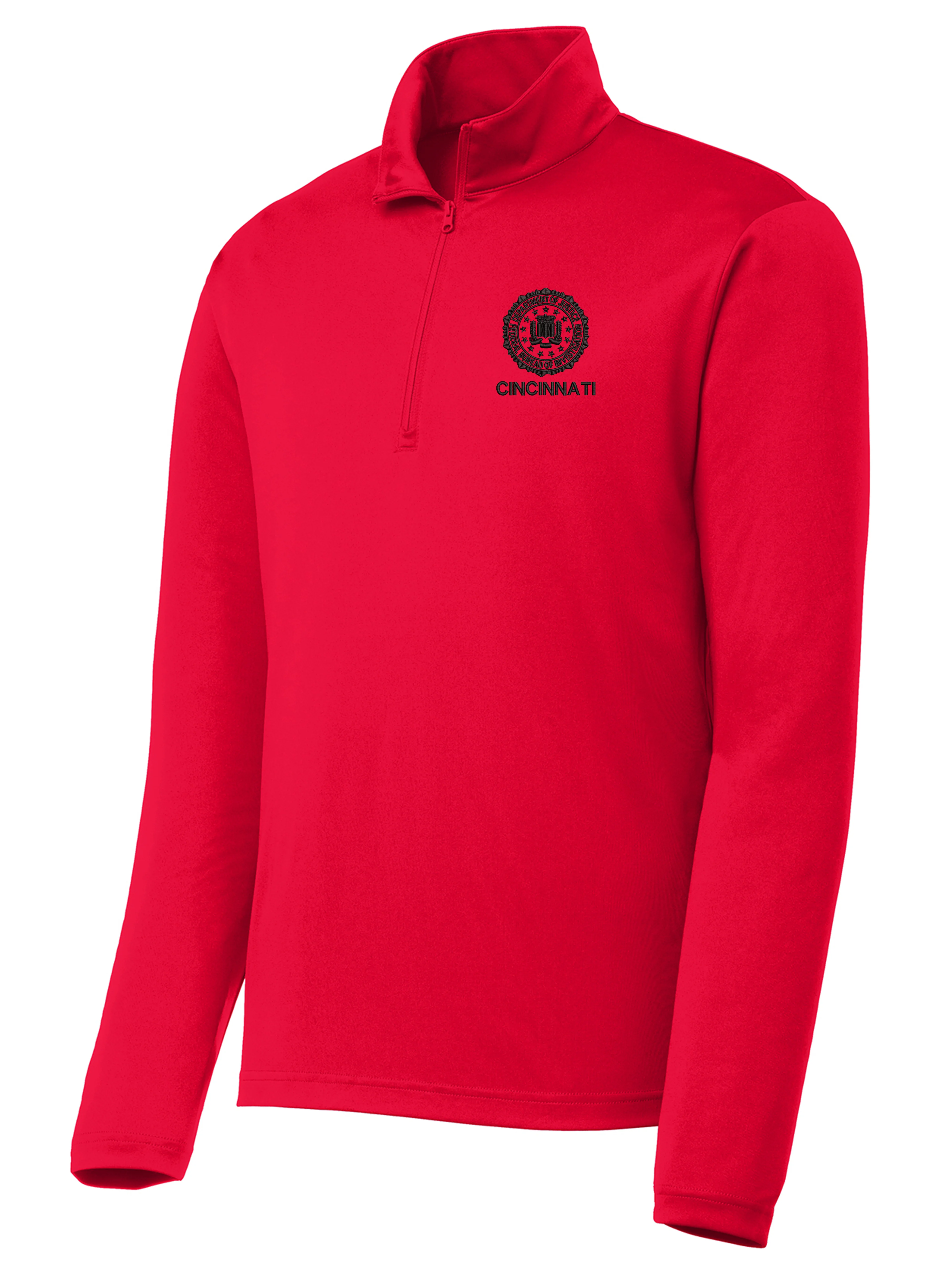 FBI Cincinnati Men's Lightweight Dri Fit 1/4 Zip - Image 3
