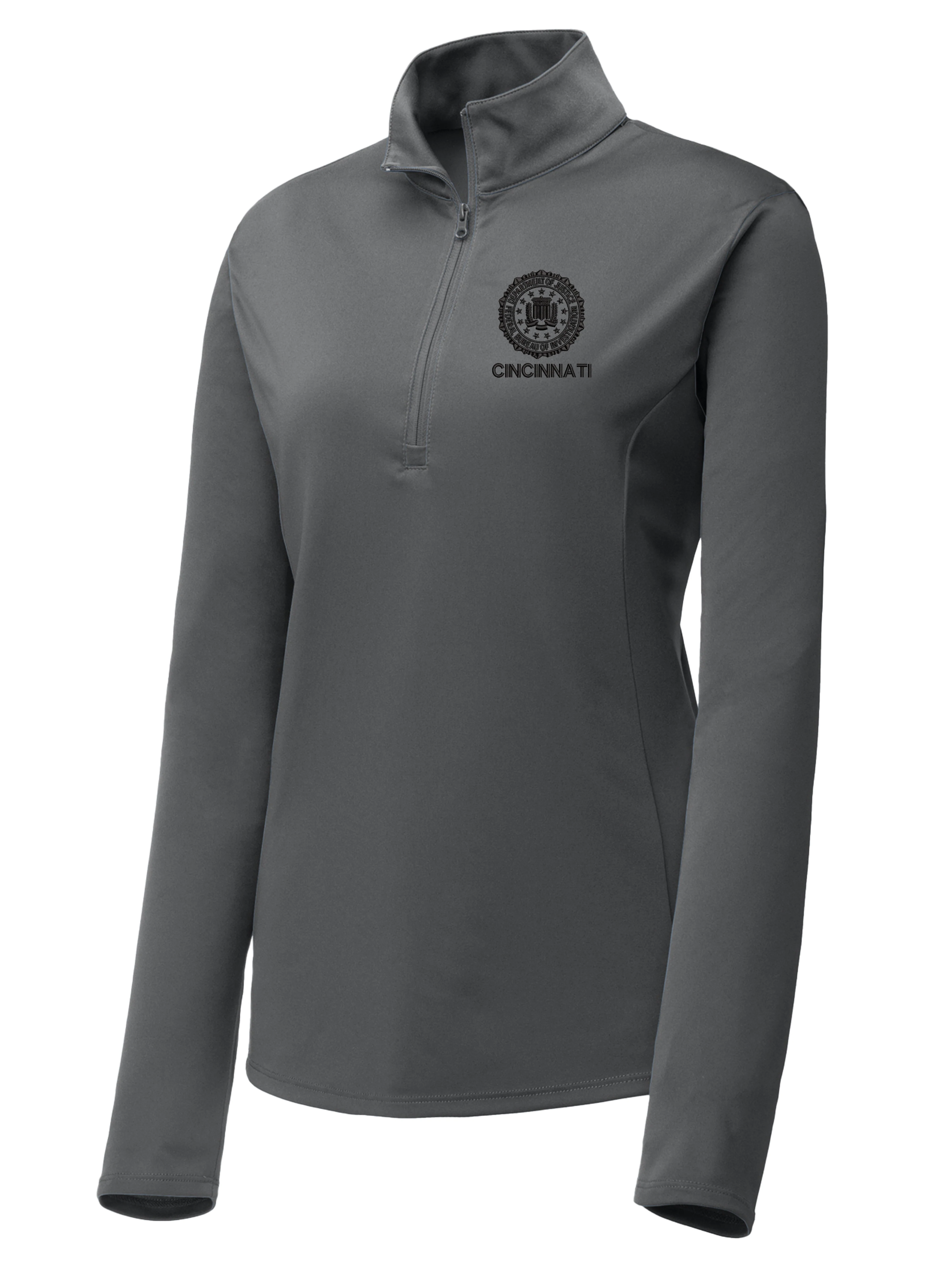 FBI Cincinnati Women's Lightweight Dri Fit 1/4 Zip - Image 4