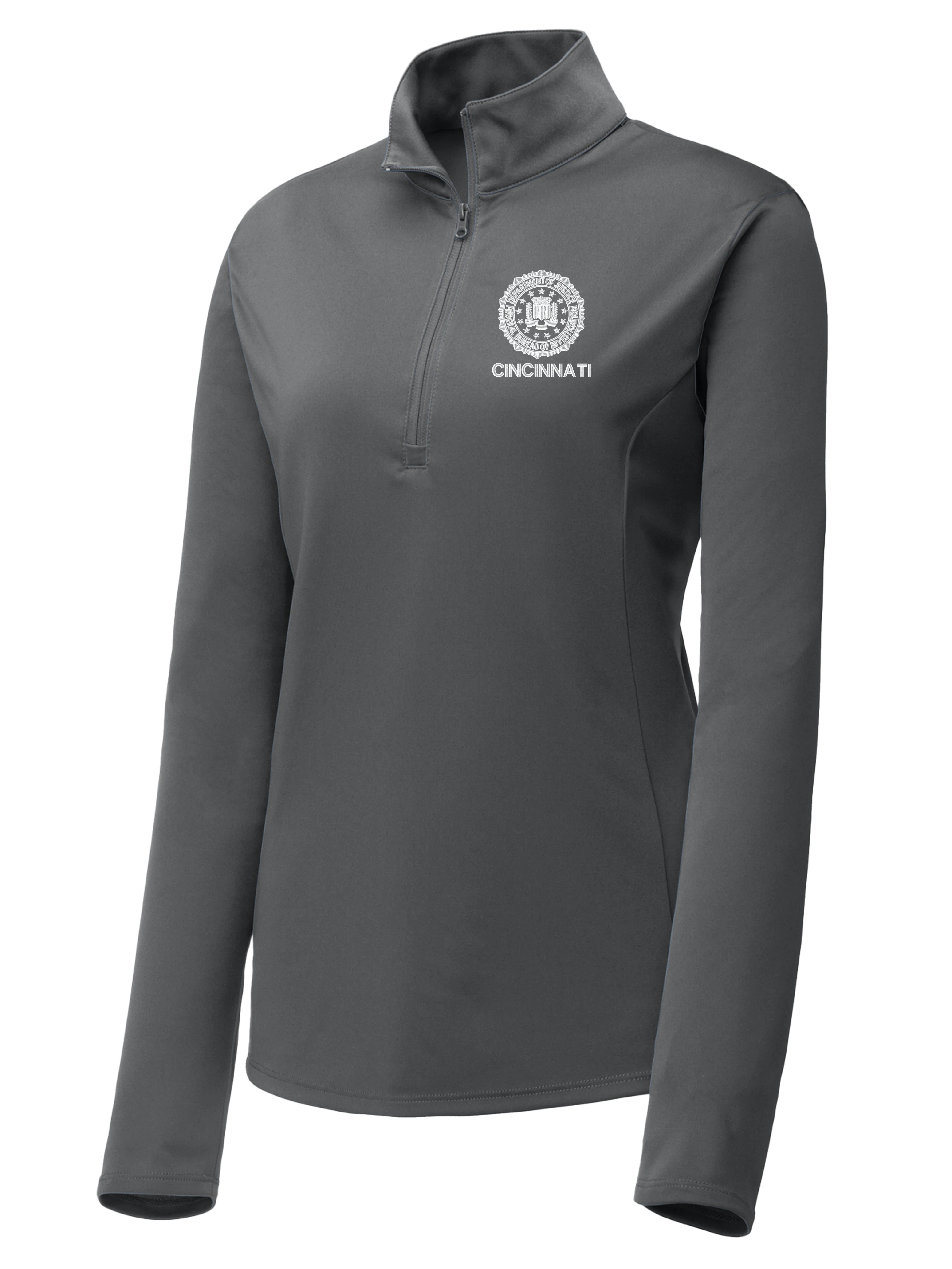FBI Cincinnati Women's Lightweight Dri Fit 1/4 Zip - Image 4