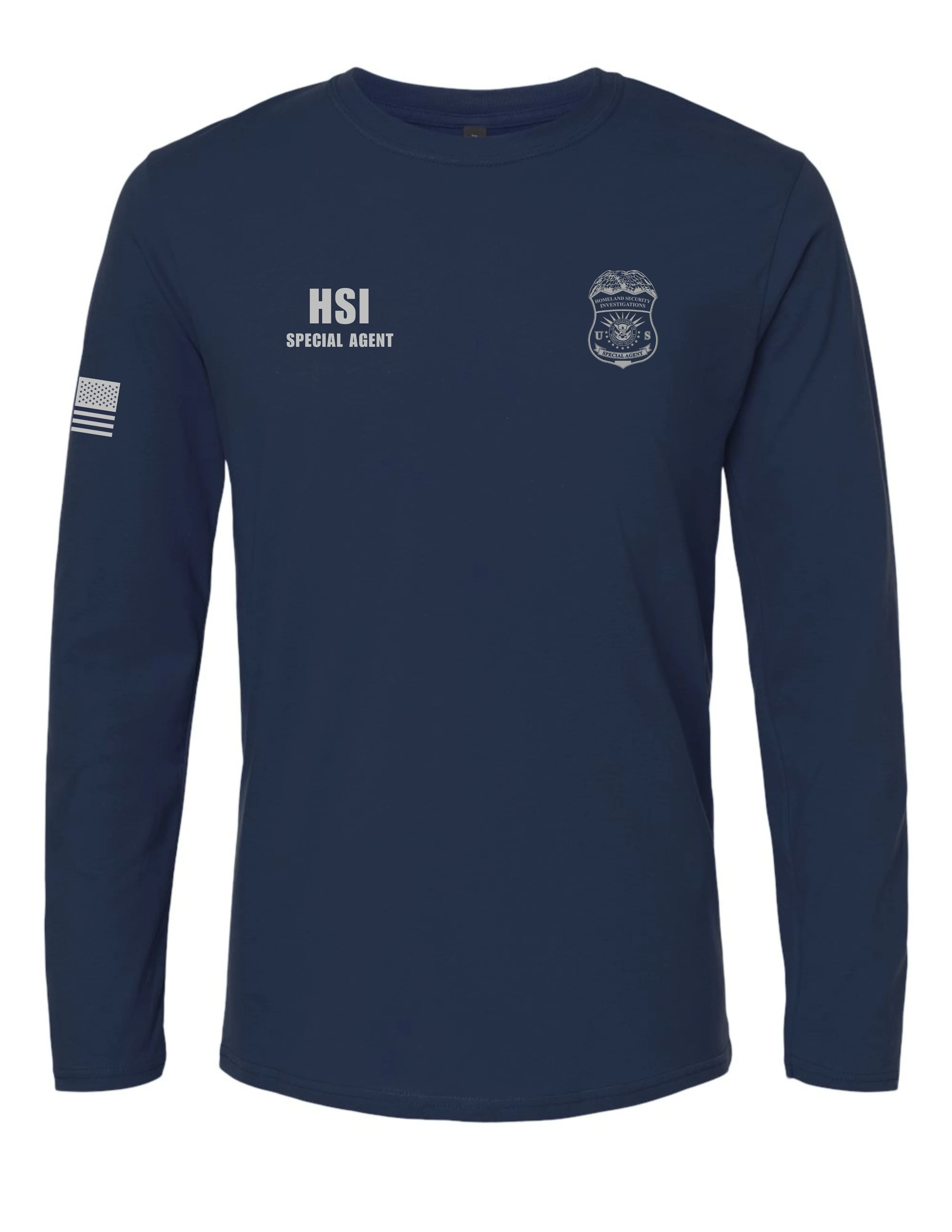 ICE HSI Agency Identifier Long Sleeve T-Shirt - Image 5